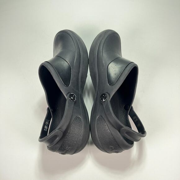 Crocs Mercy Work Clogs Black Slip On Shoes Comfort Lightweight Women’s Size 7 - Picture 7 of 10